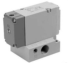 SMC  VPA*44 VPA300/500/700 系列 3通气控阀 底板配管型/单体 VPA*44 VPA300/500/700 系列